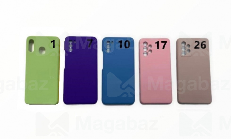 Накладка для_Samsung--A01 Core * M01 Core_1.105_Silicon Cover_без логотипа_зеленый_1