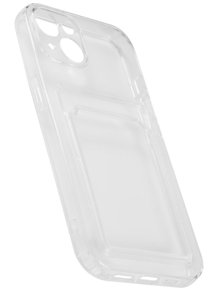 Накладка для_Realme-- C11_1.118-1_TPU iBox Crystal_с кардхолдером_с ЗАЩИТОЙ камеры_прозрачный