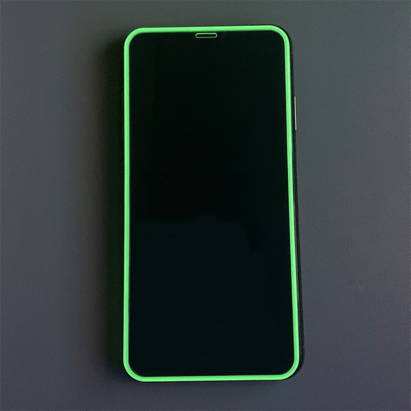 Защита дисплея_Tecno--Camon 19_2.158_стекло_Glass PRO_FULL GLUE_светящееся_белое_тех.пак._(кратно по