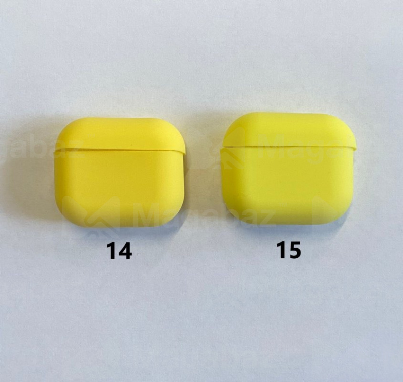 Чехол для наушников_Apple-- AirPods 3_Silicone Case_TPU_желтый_14