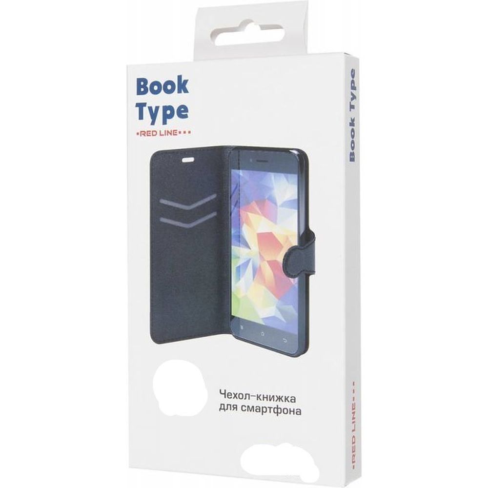 Чехол-книжка для_Huawei-- Honor 8_1.335_Red Line_Book Type_с визитницей_черный