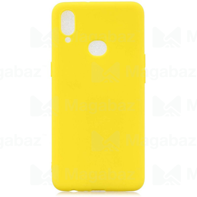 Накладка для_Samsung-- S10 4G_1.195_TPU mate 1mm_желтый