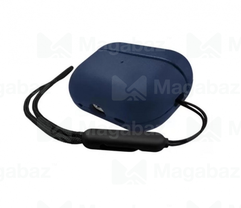 Чехол для наушников_1.059_Apple-- AirPods * AirPods 2_Kzdoo * K-Doo_Luxcraft_PC + PU leather_blue