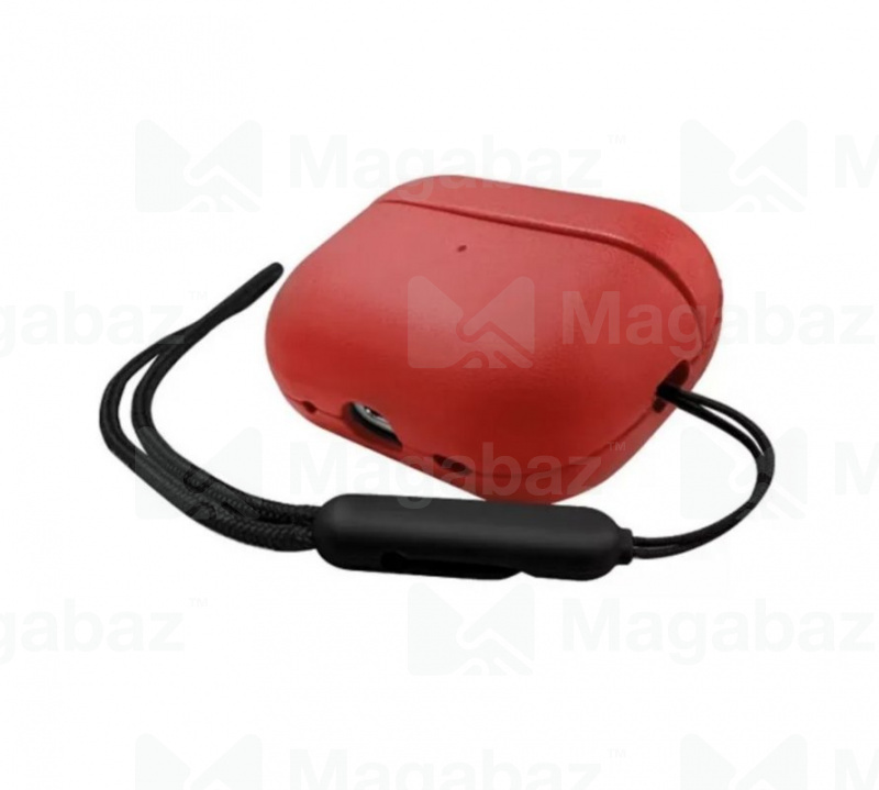 Чехол для наушников_1.059_Apple-- AirPods 3_Kzdoo * K-Doo_Luxcraft_PC + PU leather_red