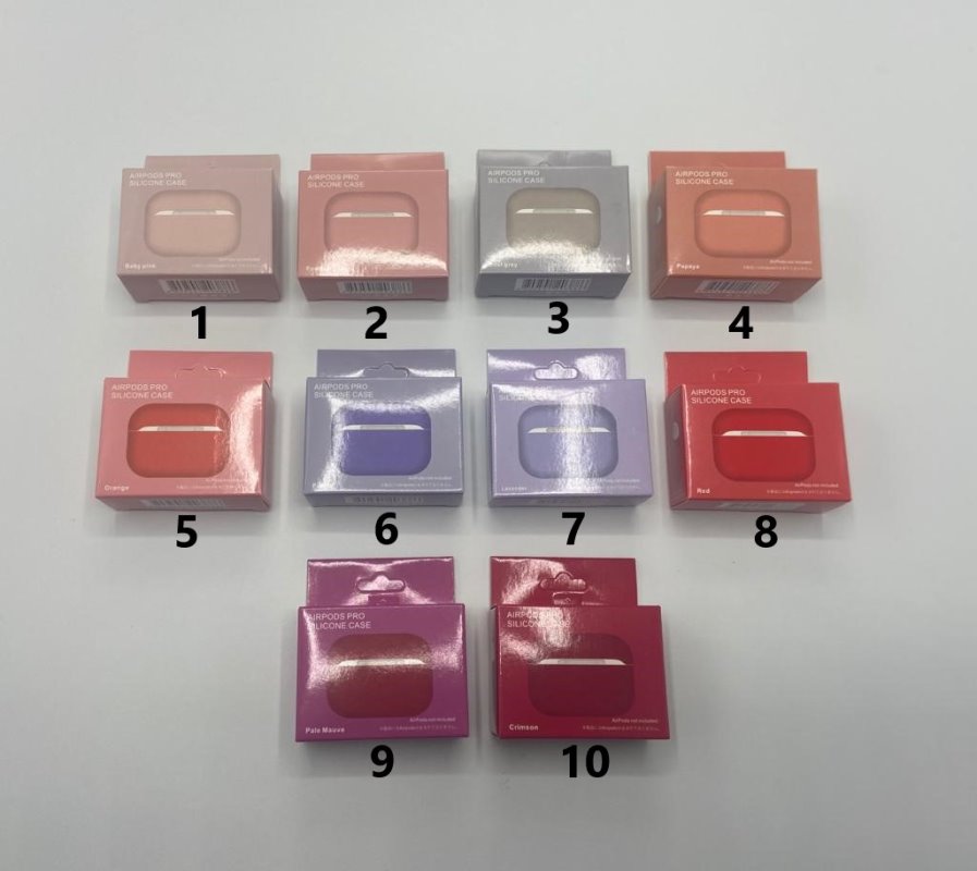Чехол для наушников_Apple-- AirPods PRO_Silicone Case_TPU_фиолетовый-светло_7