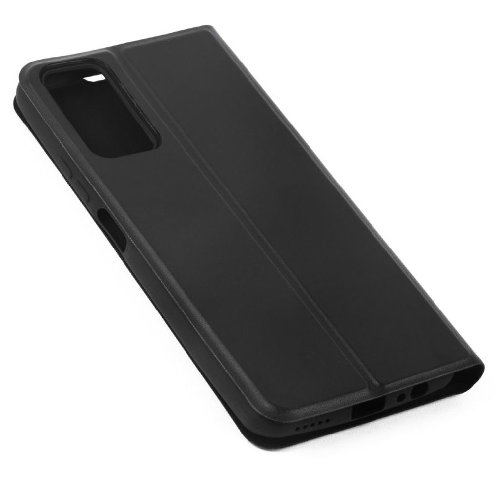 Чехол-книжка для_Samsung-- A03S_1.343_Red Line_Ibox_на магнитах_черный