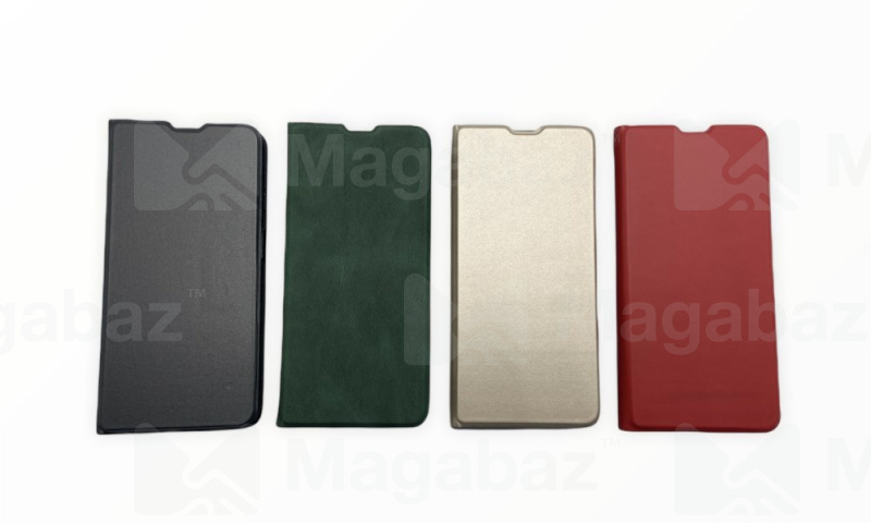 Чехол-книжка для_Samsung-- A52 * A52S_1.343_Red Line_Ibox_на магнитах_золотой