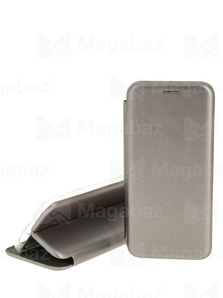 Чехол-книжка для_Samsung-- S21 Plus_1.345_Fashion Case_на магнитах_с визитницей_графит_тех.пак.