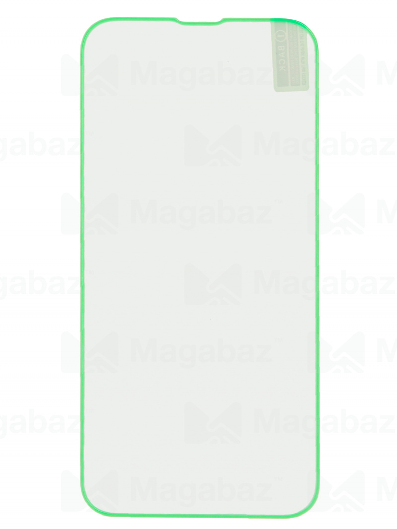 Защита дисплея_Infinix--Hot 12i_2.158_стекло_Glass PRO_FULL GLUE_светящееся_зеленое_тех.пак._(кратно