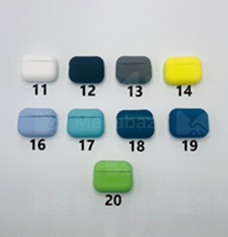 Чехол для наушников_Apple-- AirPods 3_Silicone Case_TPU_серый_13