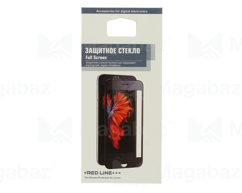 Защита дисплея_Apple-- iPhone 12 mini_2.155_стекло_Red Line_Full Screen_черное_ПОЛНЫЙ КЛЕЙ