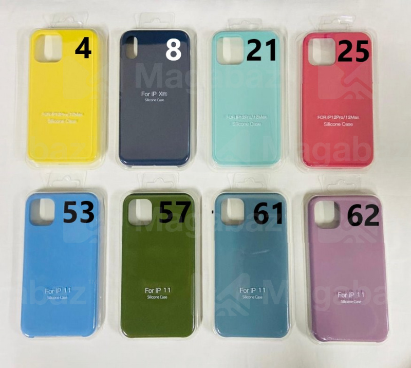 Накладка для_Apple-- iPhone 12 * 12 PRO_1.102_Silicone Case_без логотипа_Full_красный_25